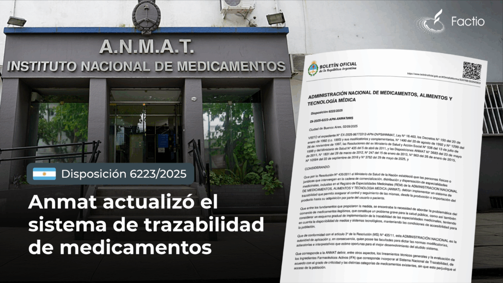 Comunicado Anmat trazabilidad de medicamentos